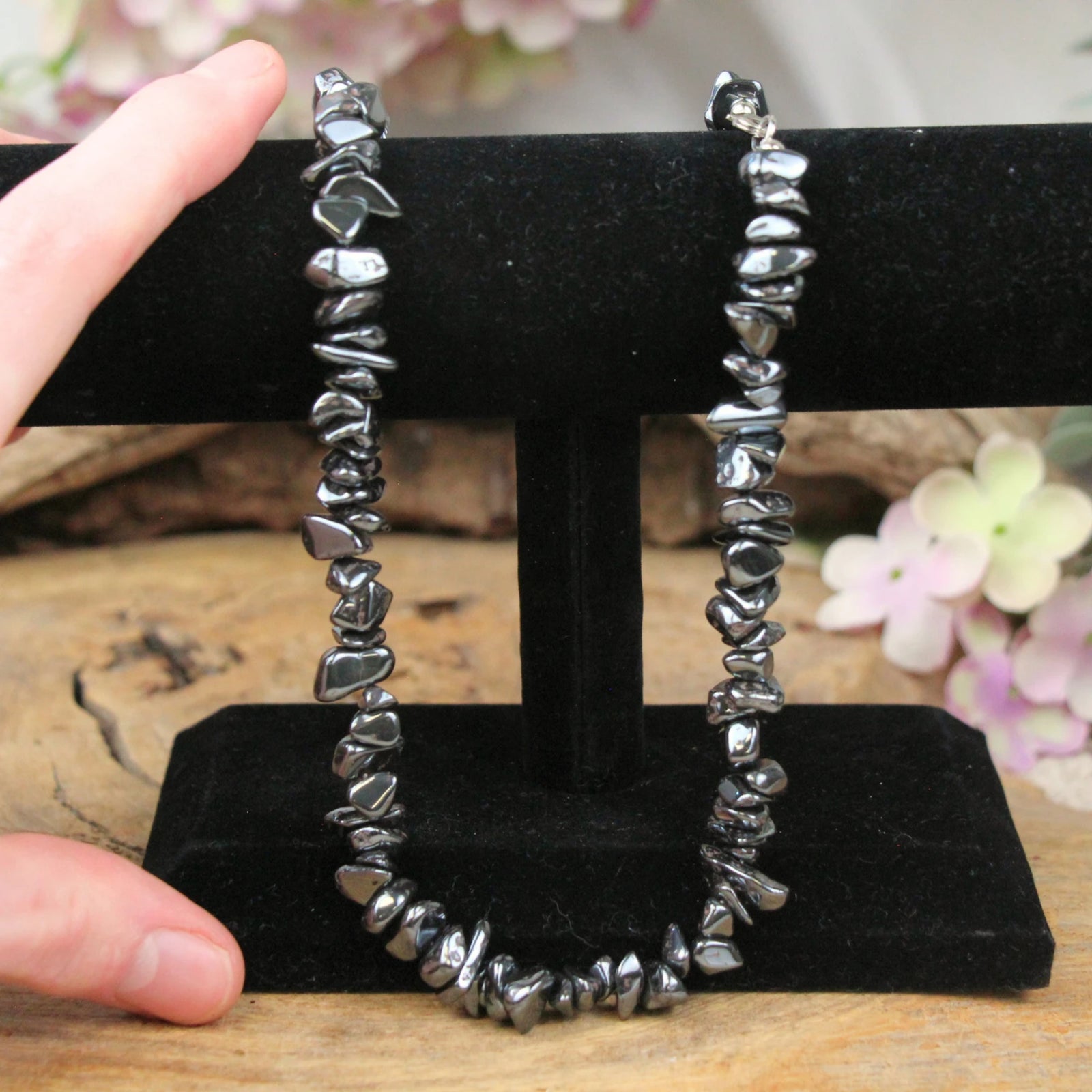 Hematiet splitketting + kaart
