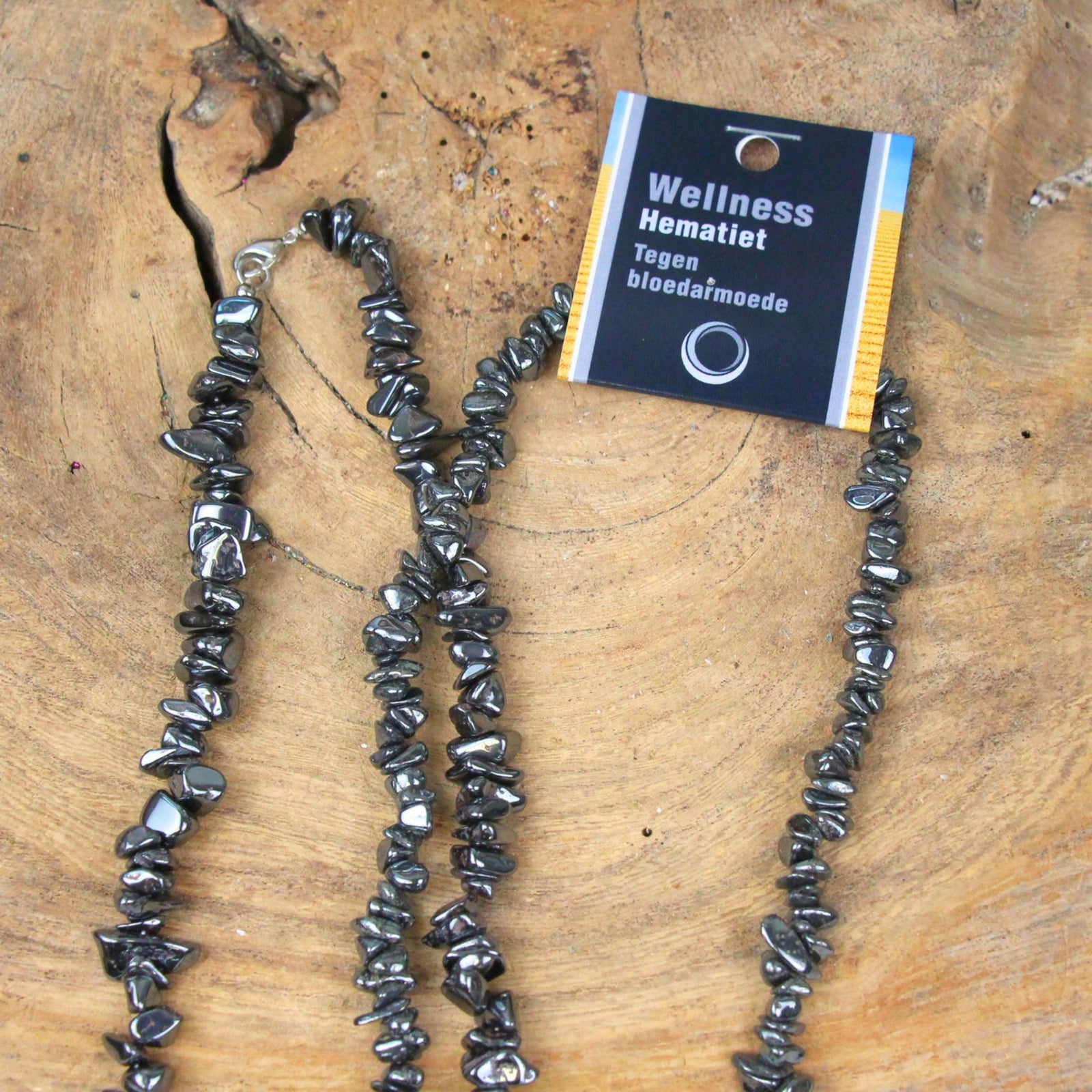 Hematiet splitketting + kaart