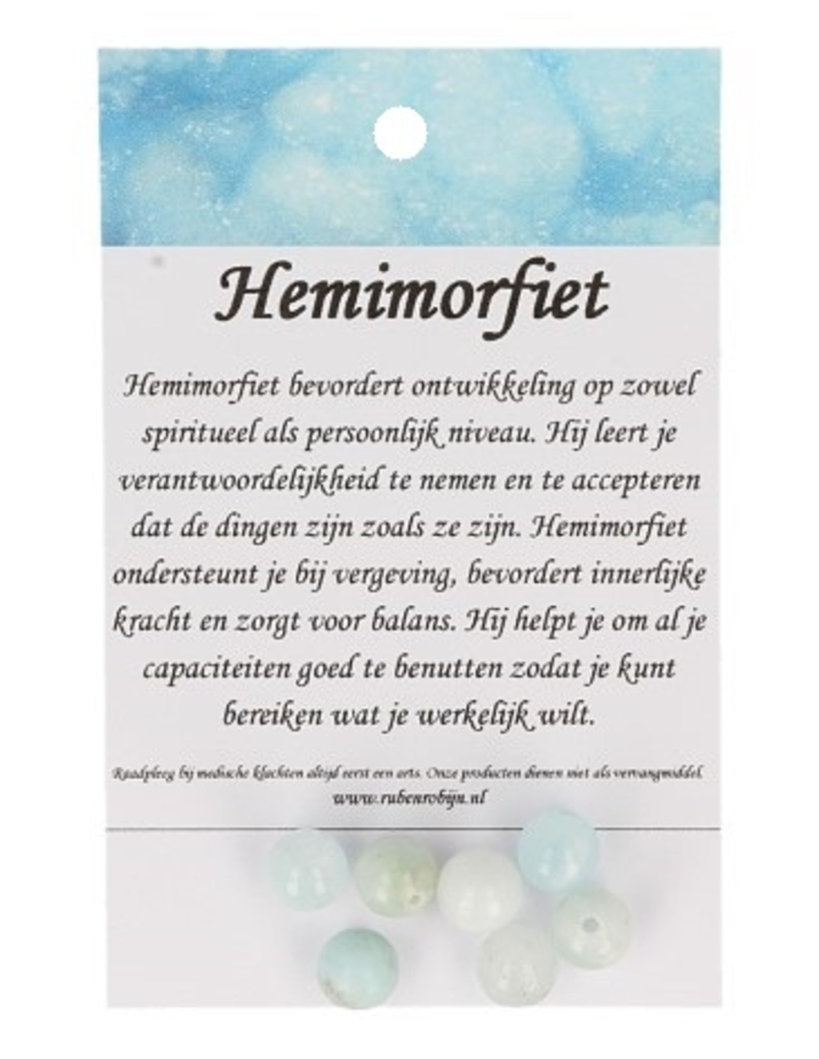 Hemimorfiet kralen 8 mm - 7 st.