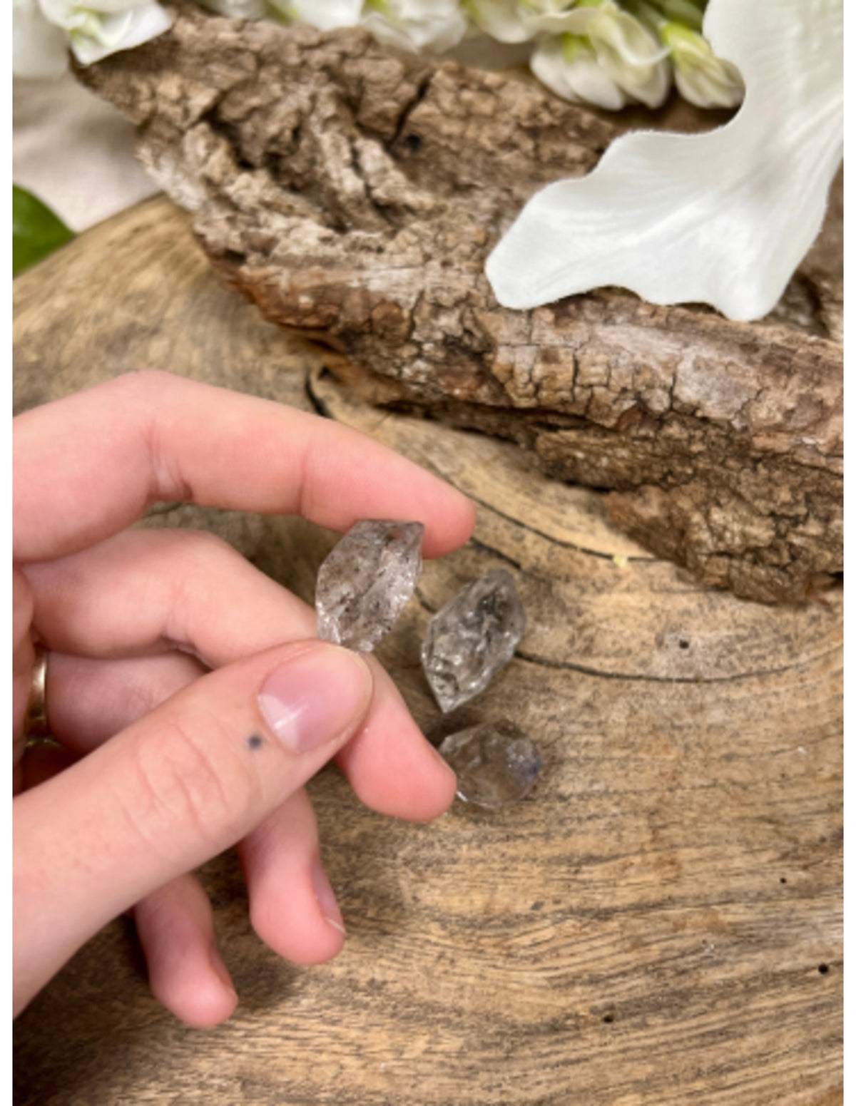 Herkimer diamant per stuk 2-3 cm