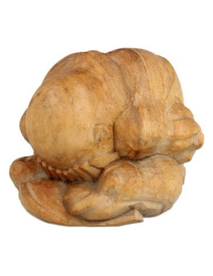 Hölzerner Yogiman - Orang Malu - ca. 6 cm - Nr. 1