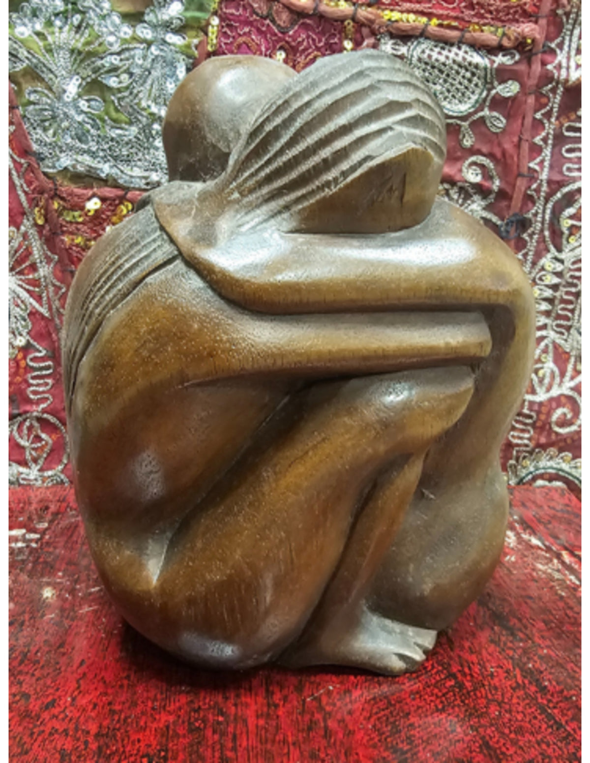 Houten Yoko - vriendschapsbeeld - 20 cm - nr.8