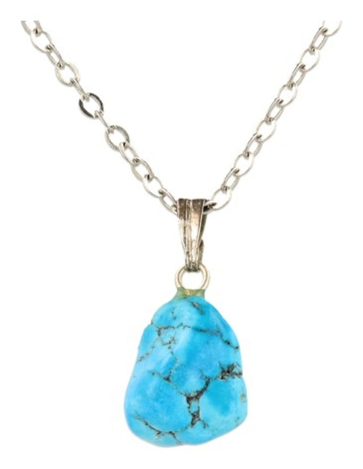 Howliet blauw edelsteen hanger (gekleurd)