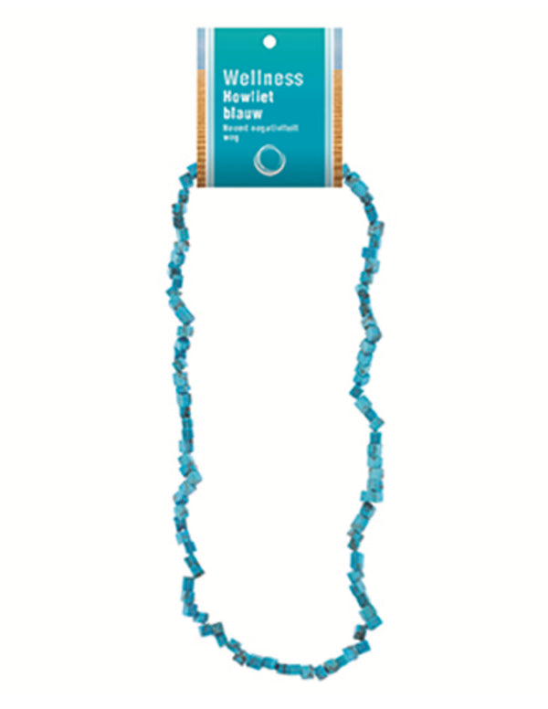 Howliet blauw edelsteen splitketting (gekleurd)