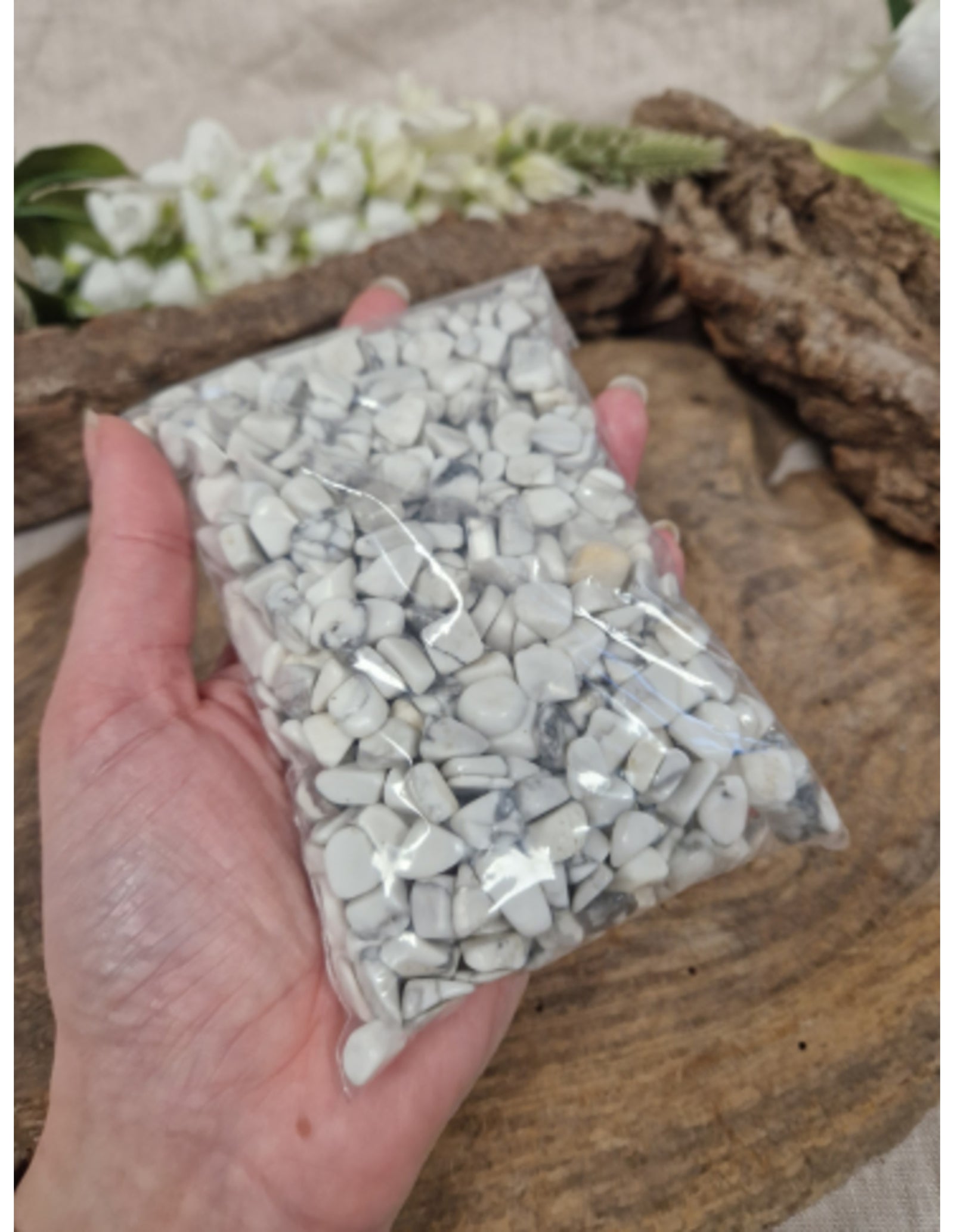 Howliet wit 500 gr. trommelstenen (mt2)