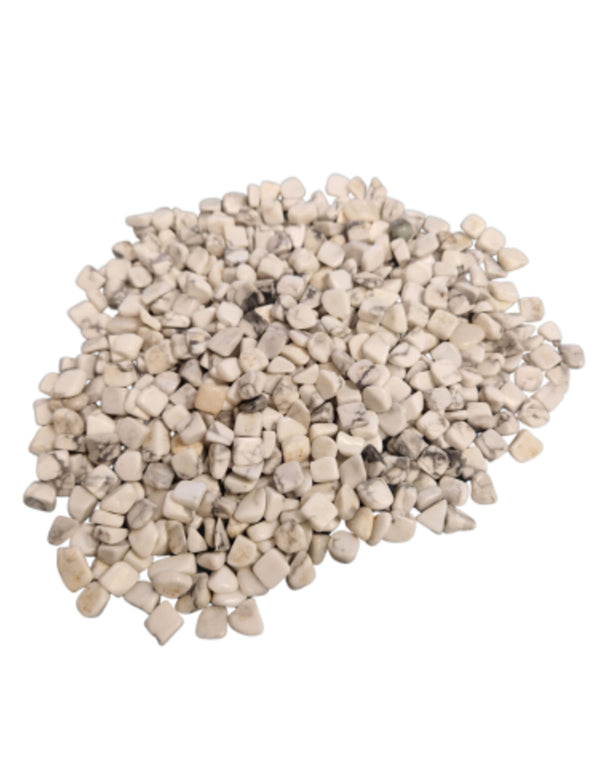 Howliet wit 500 gr. edelsteen trommelstenen (mt2)