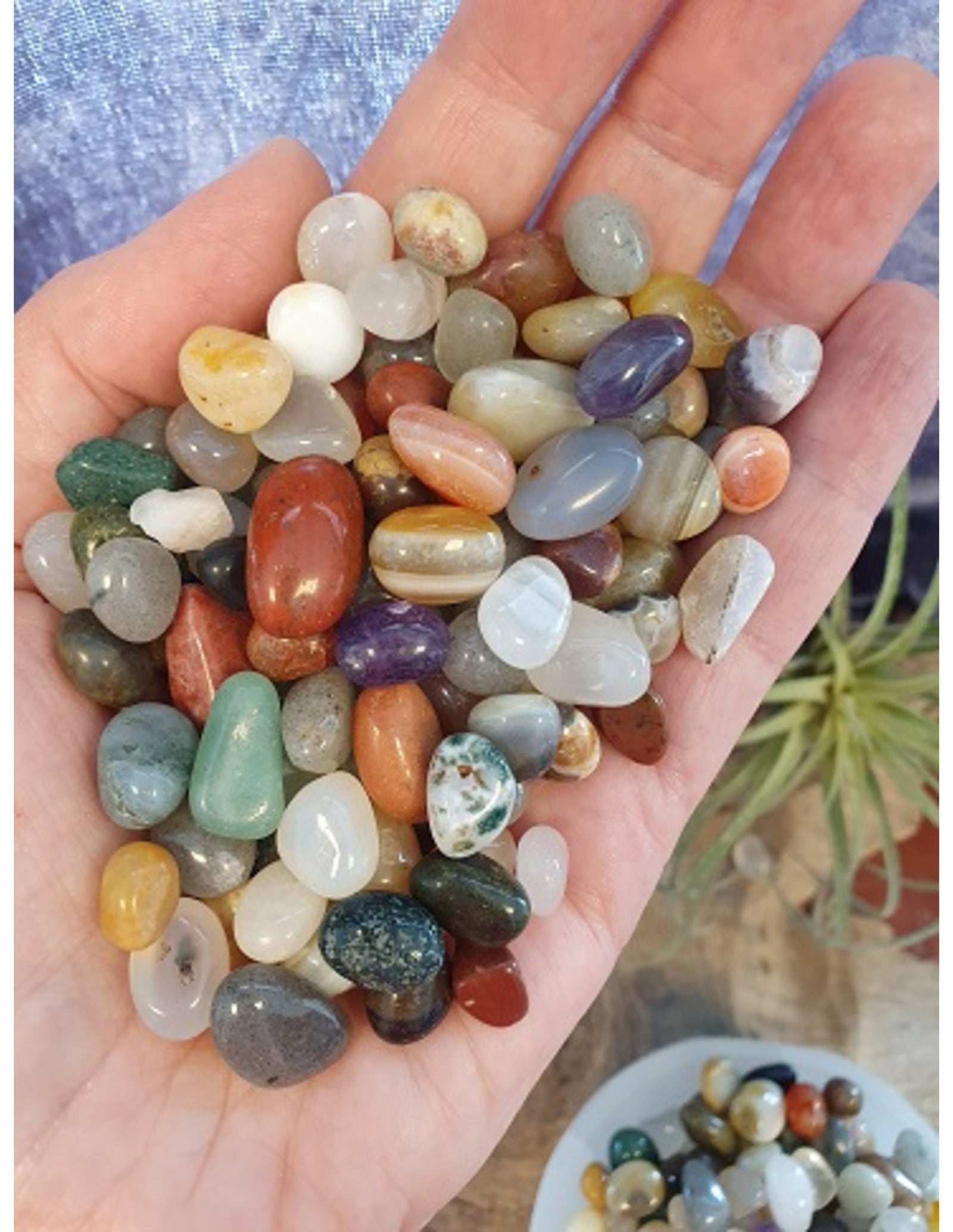 India mix 500 gr. trommelstenen (mt1-2)