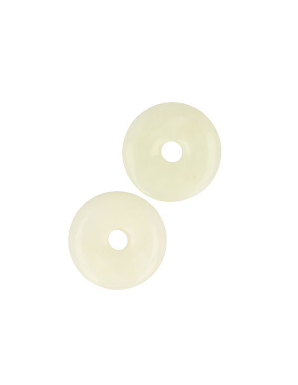 Jade Serpentijn edelsteen donut 30 mm Hanger