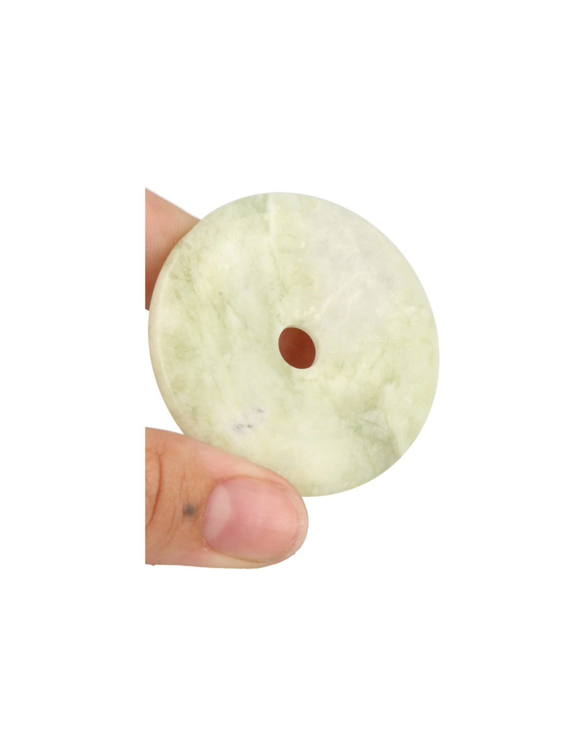 Jade Serpentijn donut 40 mm