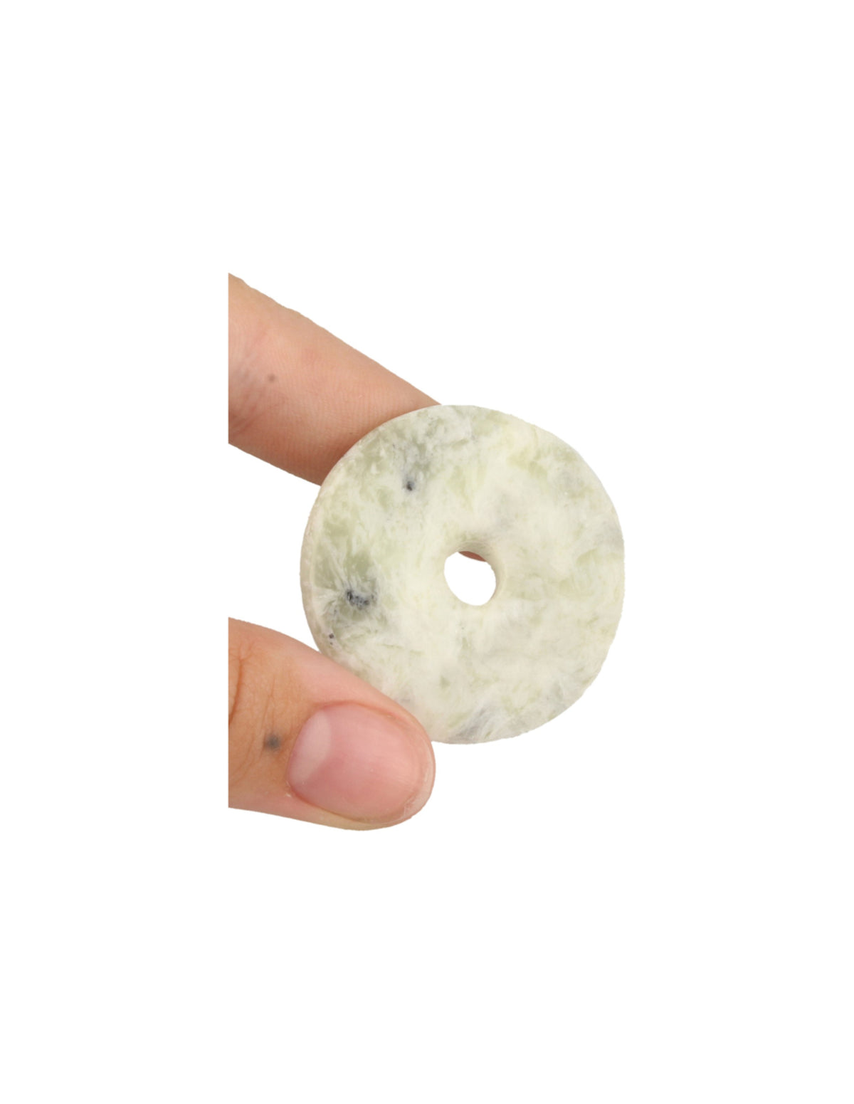 Jade Serpentijn donut 50 mm