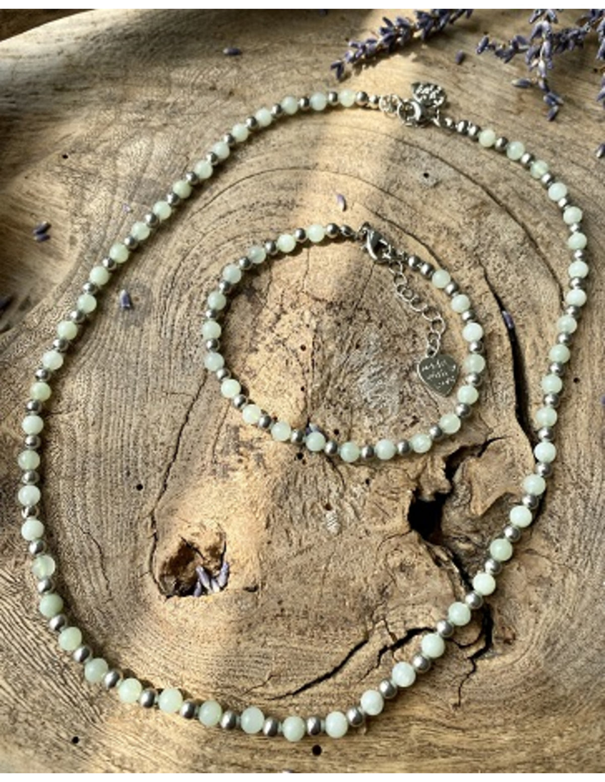 Jade Serpentijn Ibiza love ketting
