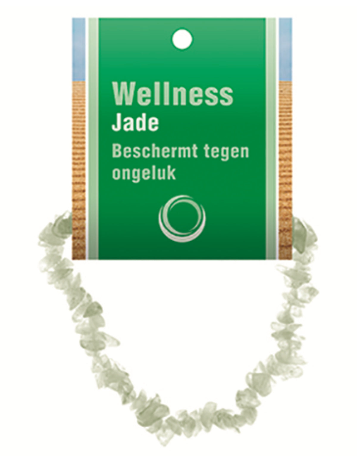 Jade Serpentijn splitarmband + kaart