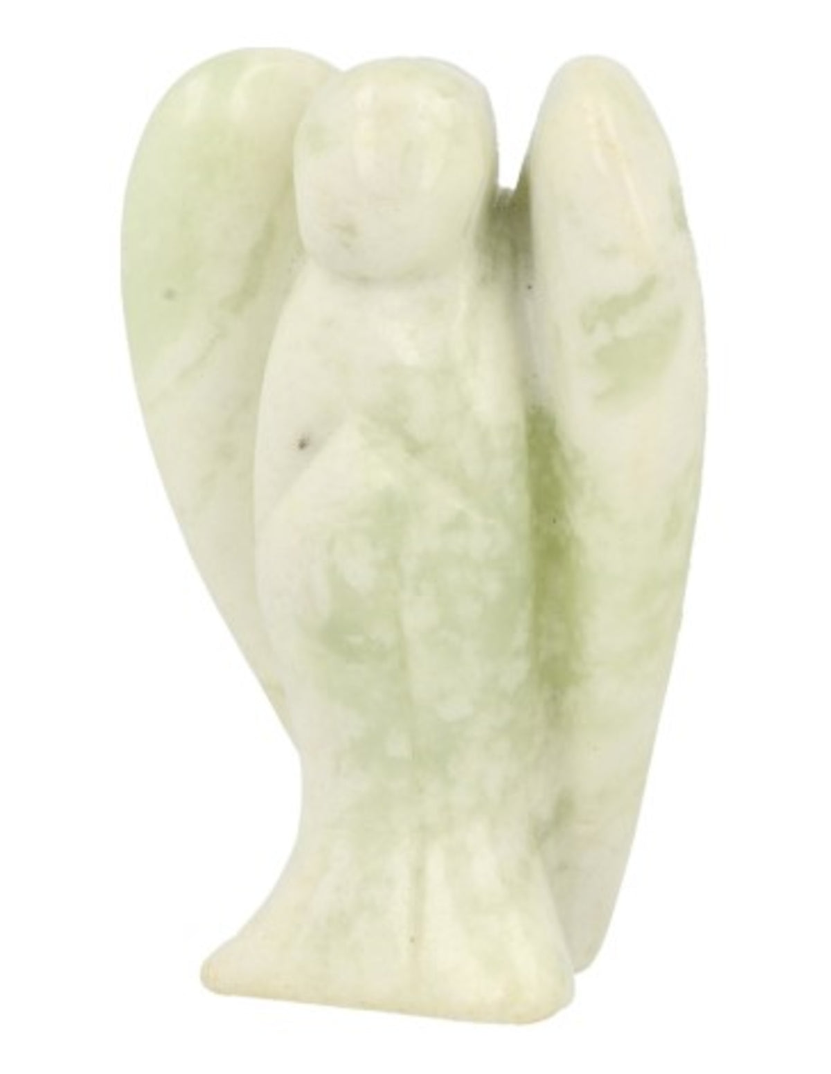 Jade serpentijn staande engel 50 mm