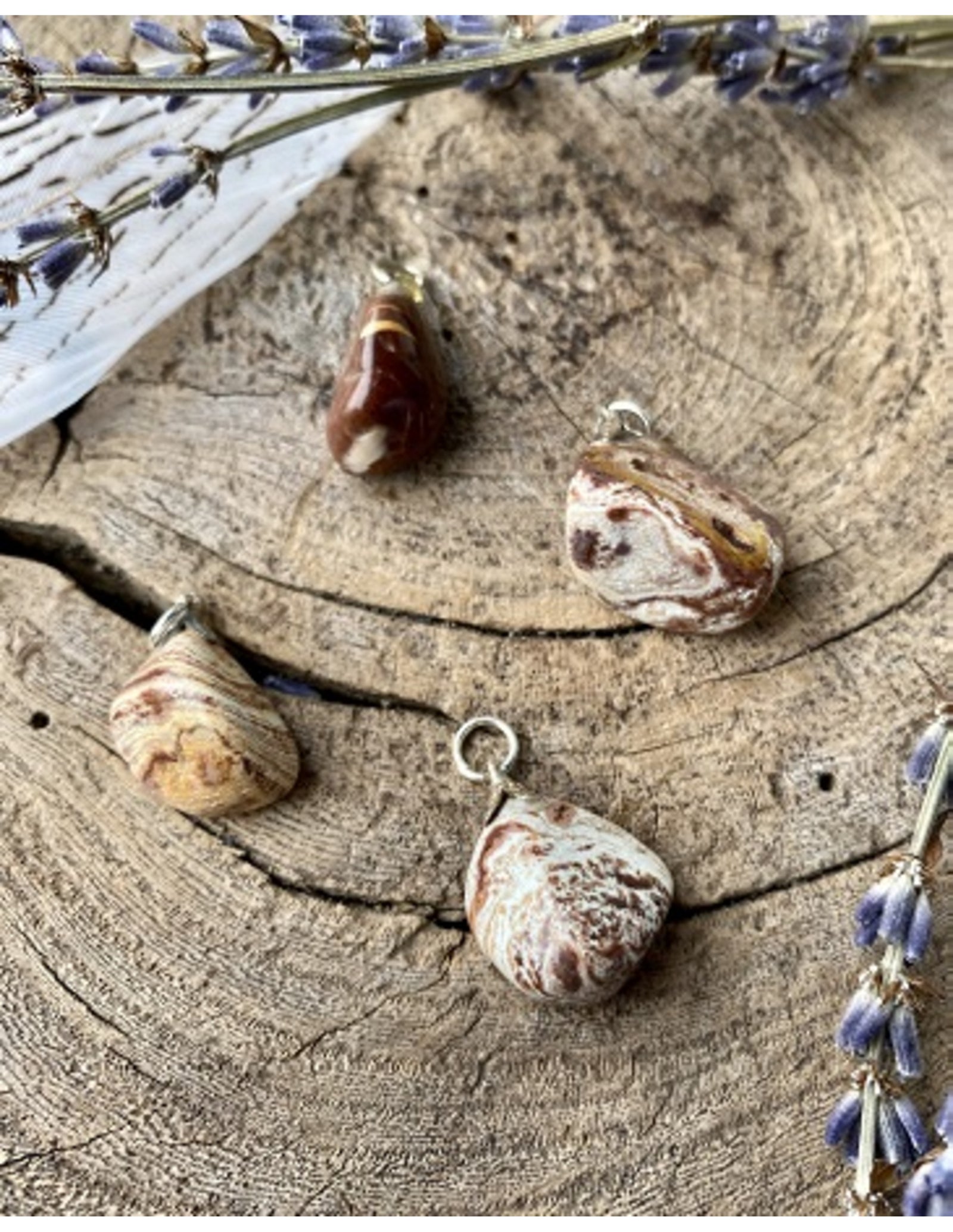 Jaspis Cacao edelsteen hanger