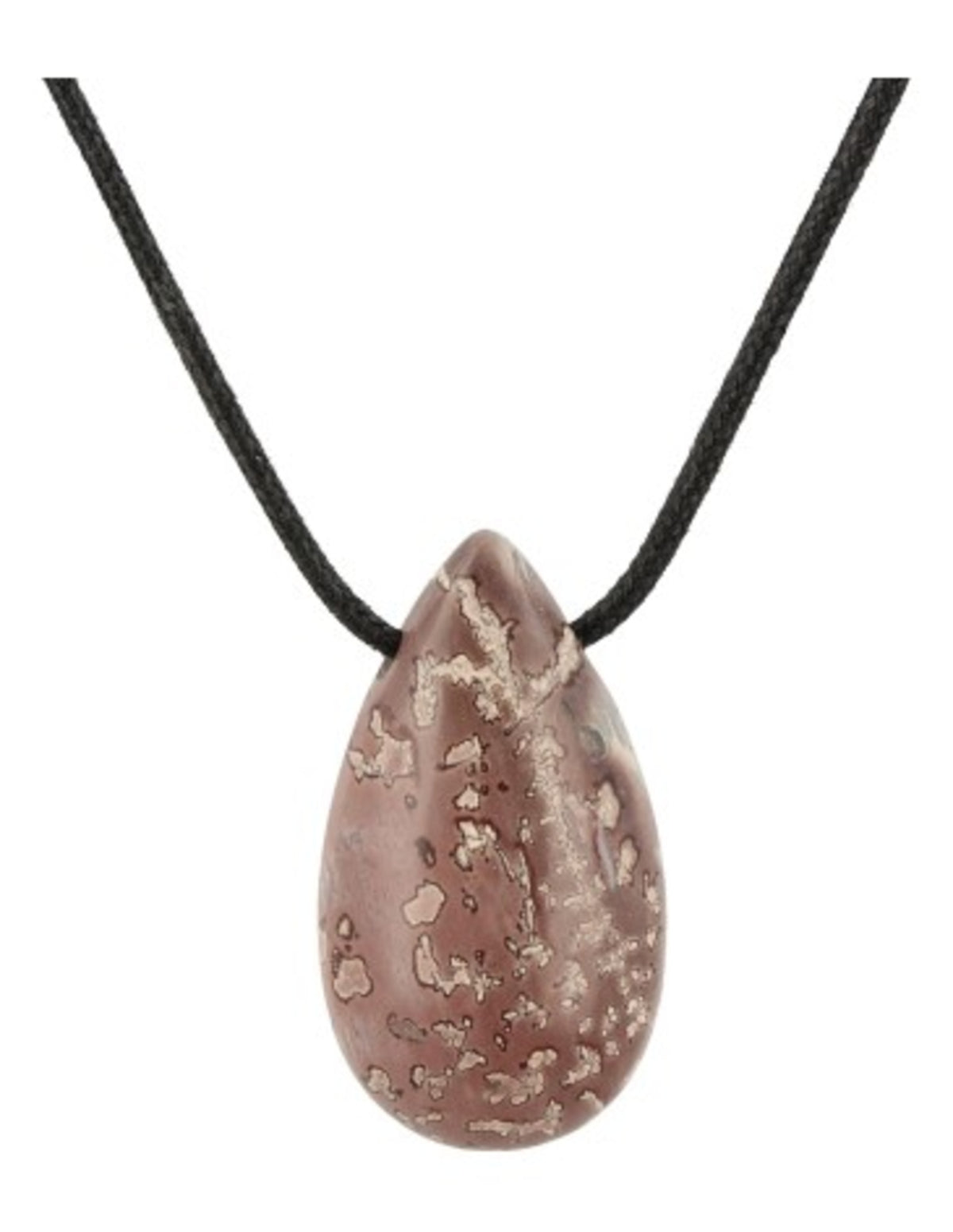 Jaspis choco edelsteen druppel hanger