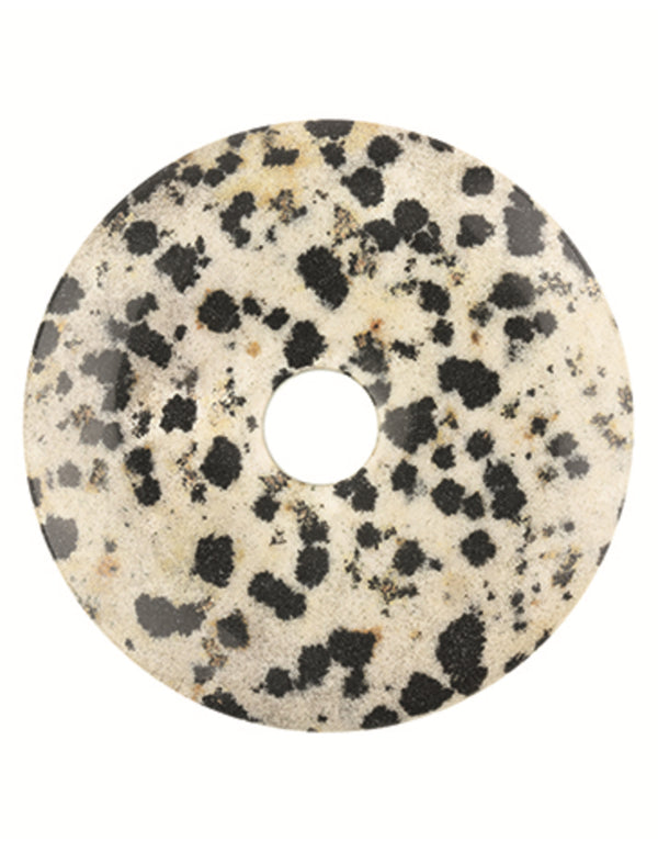 Jaspis dalmatiër edelsteen donut 40 mm Hanger
