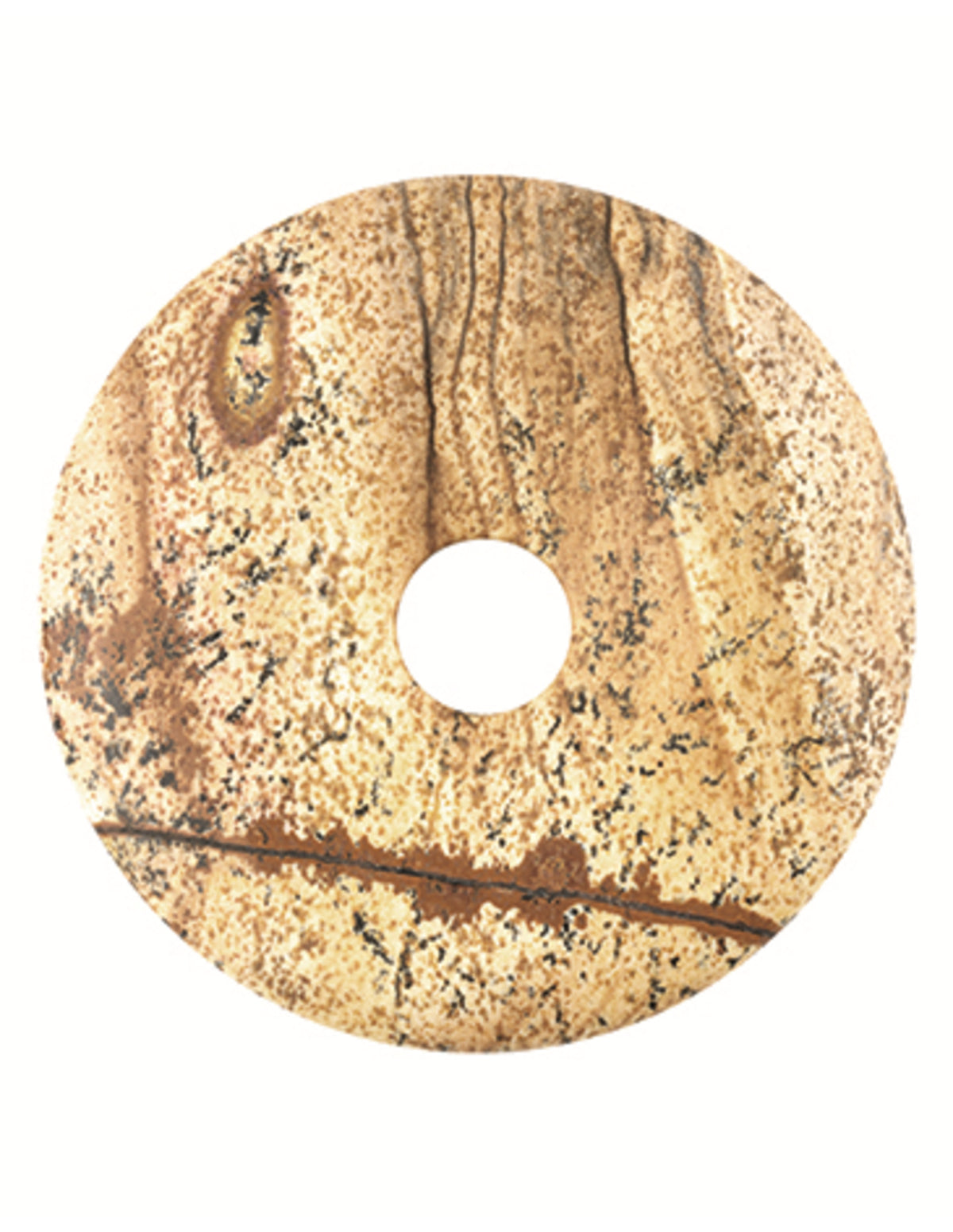 Jaspis landschap donut 40 mm