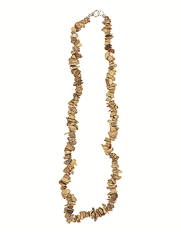 Jaspis landschap edelsteen splitketting