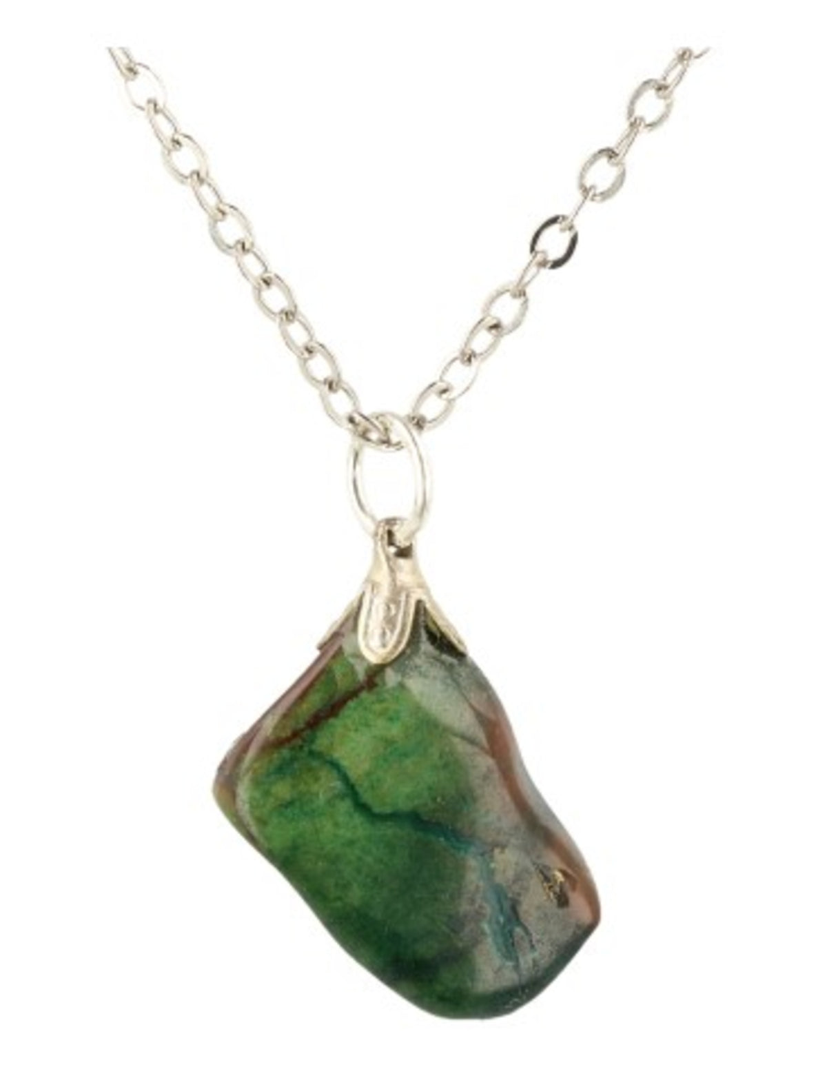 Jaspis Moonshine Green edelsteen hanger
