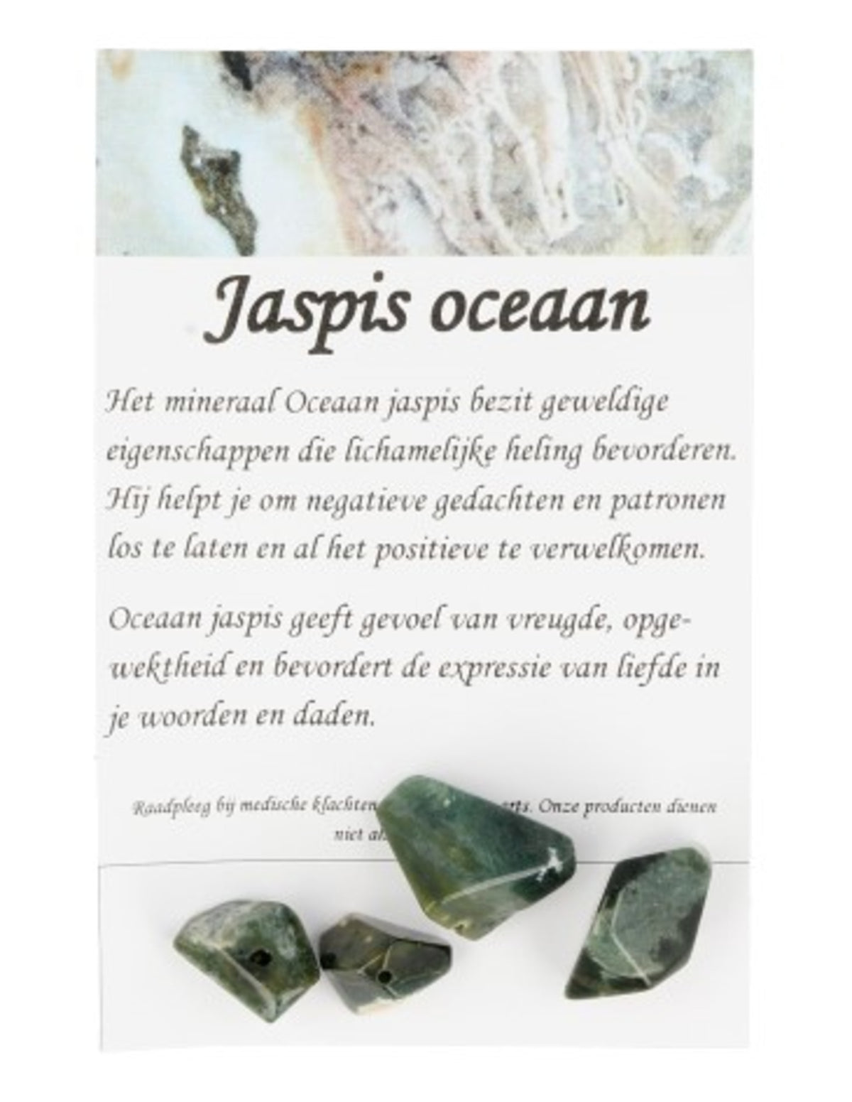 Jaspis oceaan kralen - 4 st.