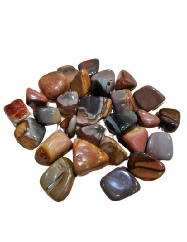 Jaspis Polychrom 250 g Edelstein Trommelsteine (mt3)