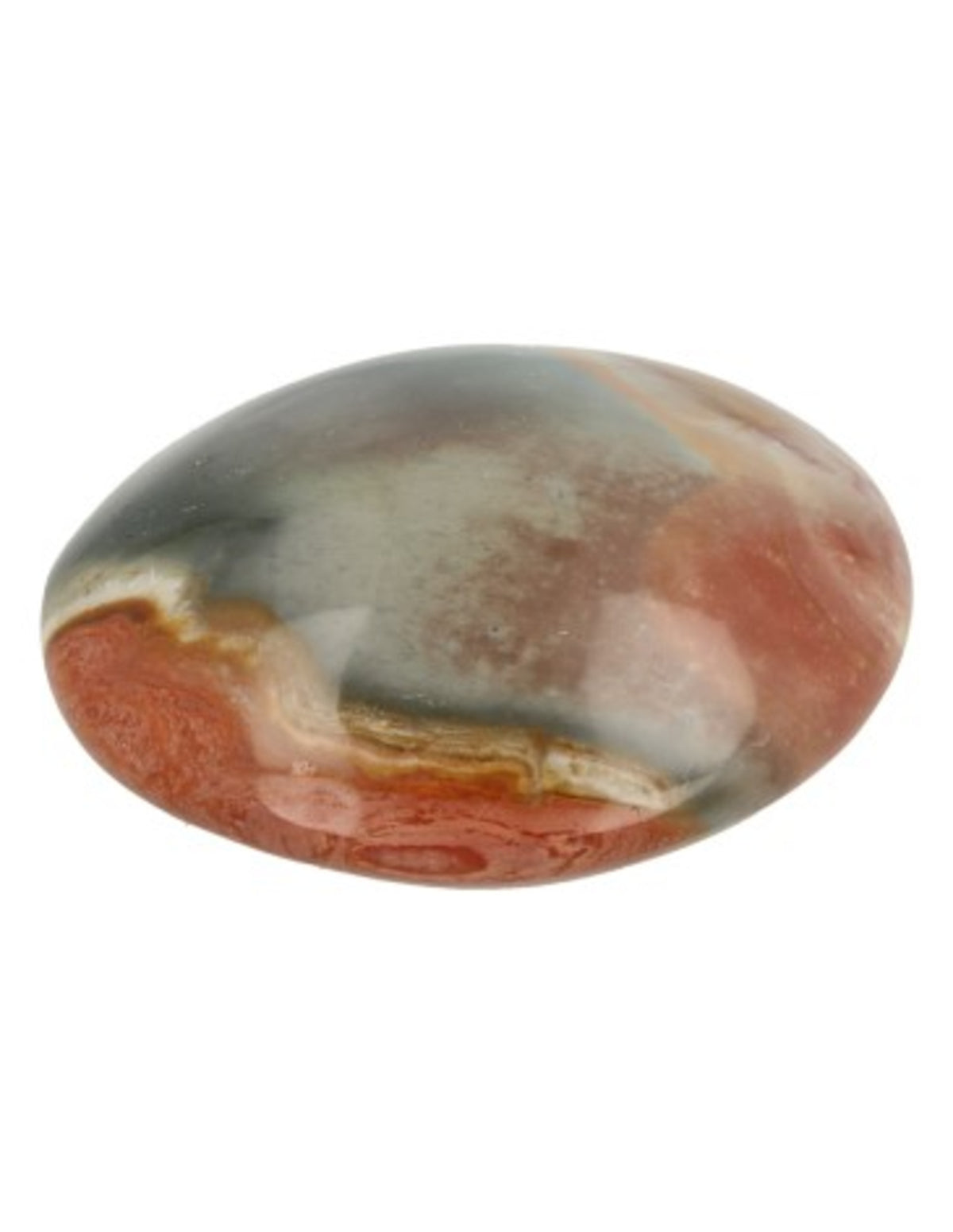 Jaspis Polychroom rond handsteen / oplegsteen