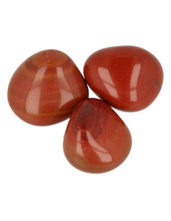Jaspis rood A 3 st. ca. 30 mm edelsteen trommelstenen