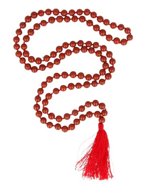 Jaspis rood mala edelsteen ketting