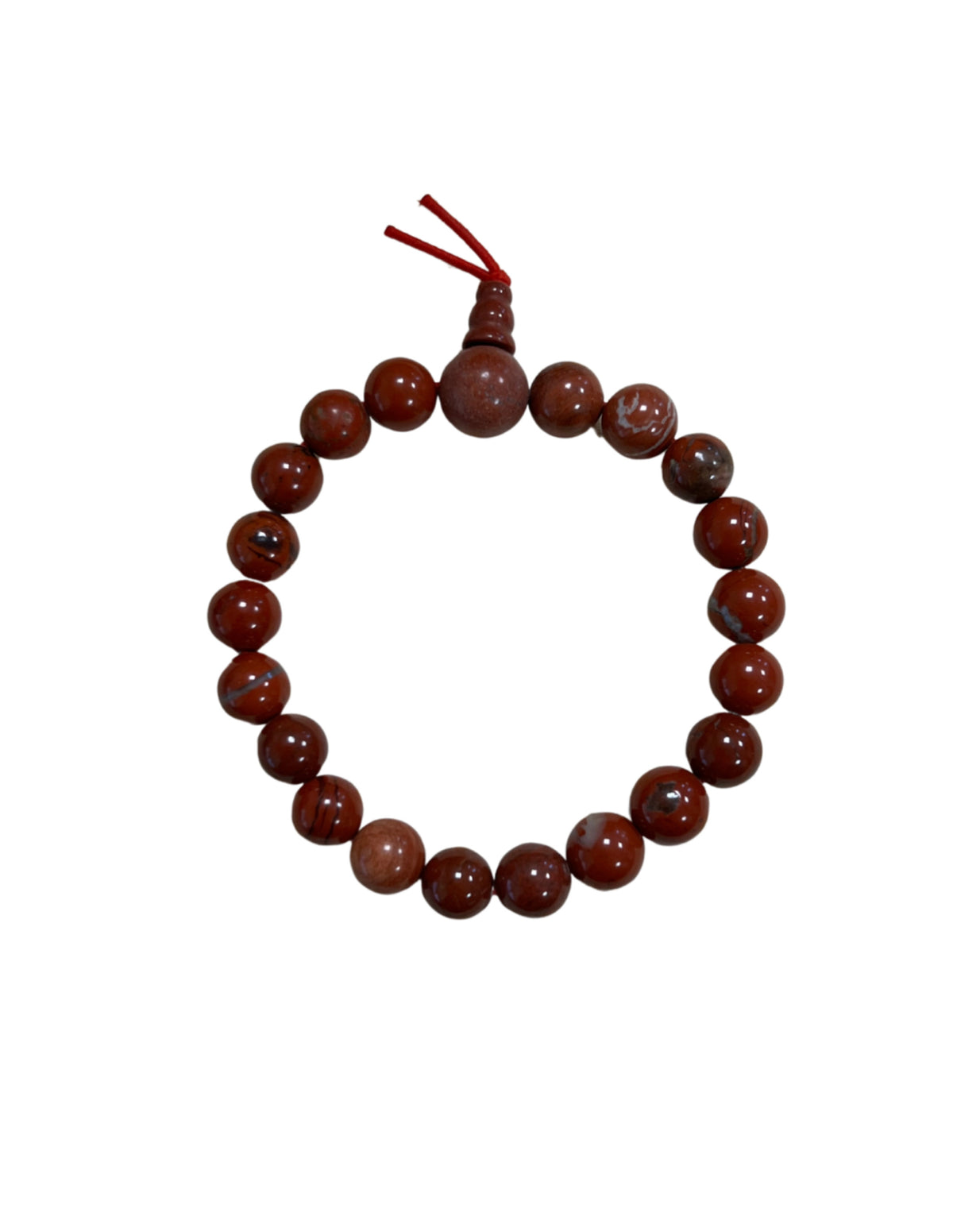 Jaspis rood powerbead armband