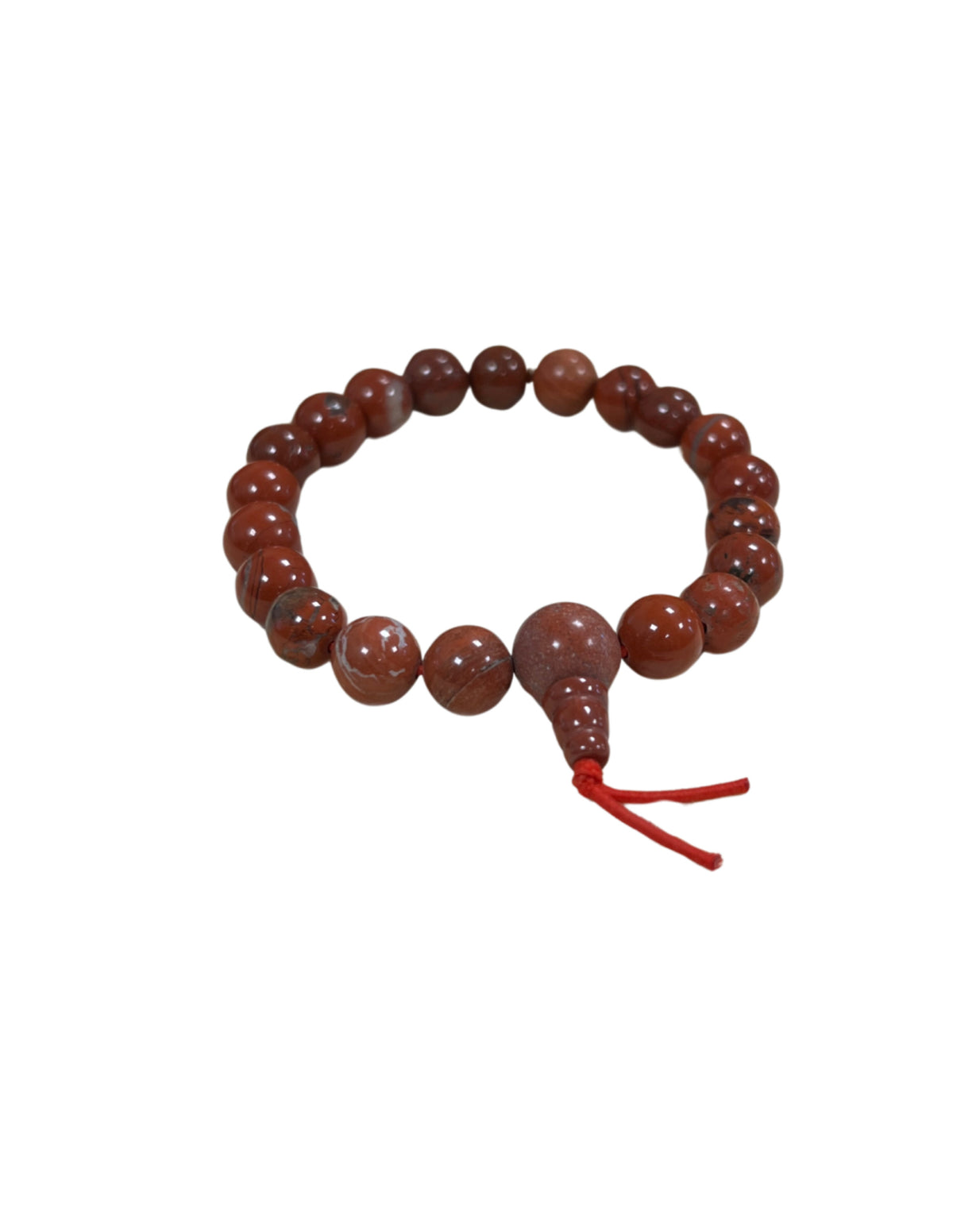 Jaspis rood powerbead armband