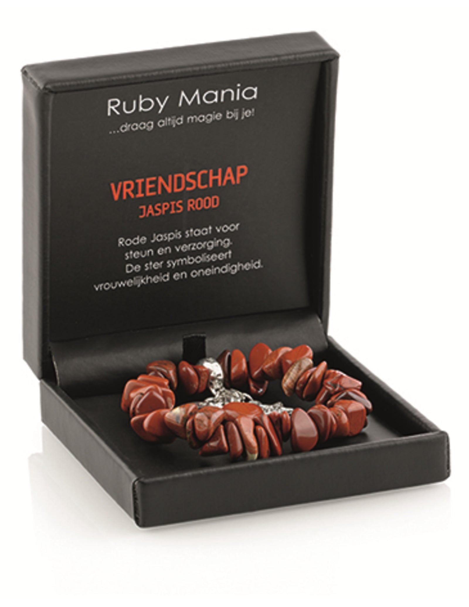 Jaspis rood Ruby Mania, armband nr 14, nugget
