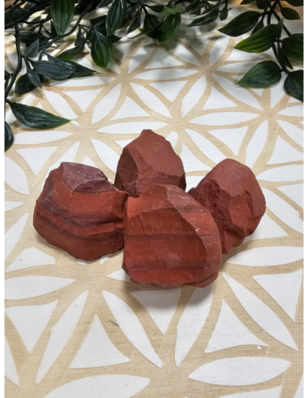 Jaspis rood Zuid-Afrika 250 gr. ruwe brokjes