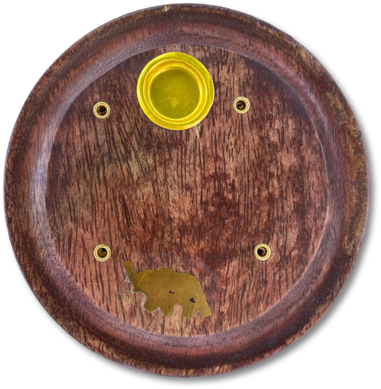 Kegel brander rond met Olifant - wierook houder