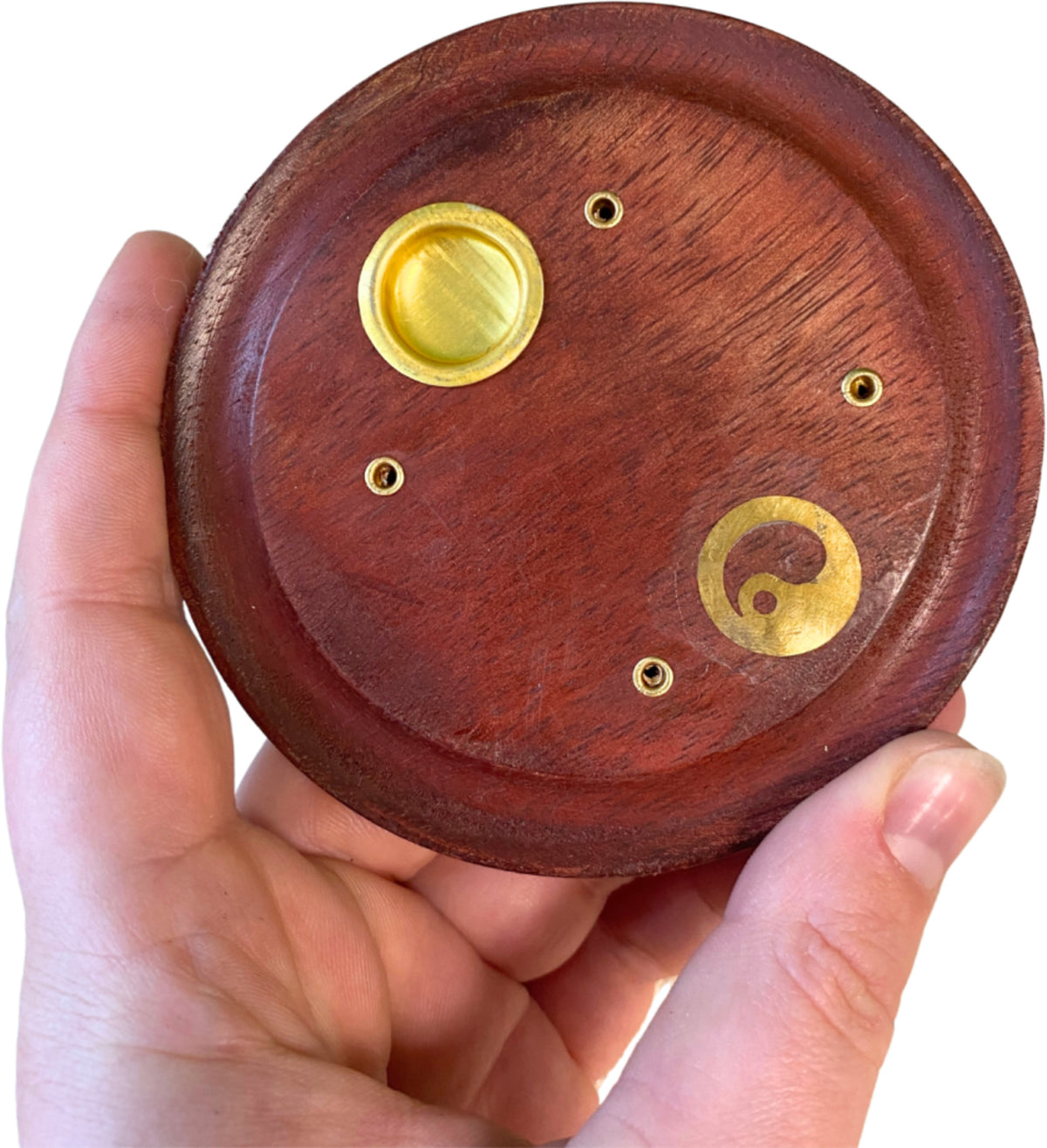Kegel brander rond Yin Yang - wierook houder