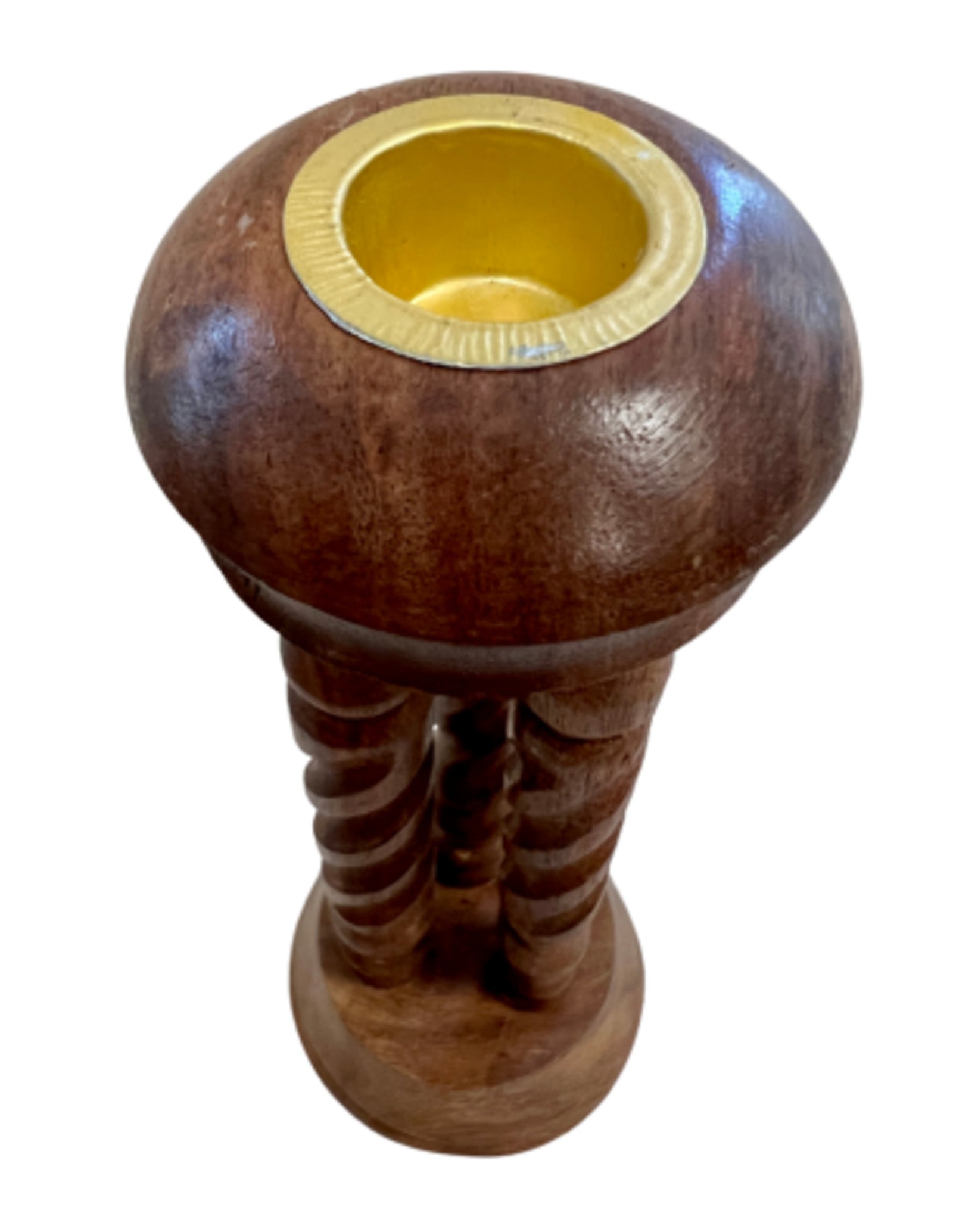 Kegel wierook brander / kaarsenstandaard - groot - 20cm