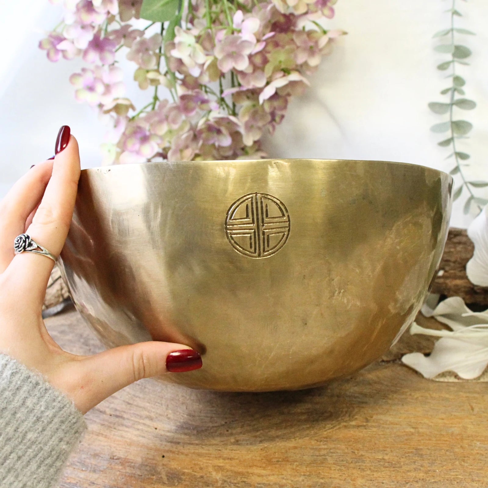 Klankschaal New Moon Gold 24-25 cm
