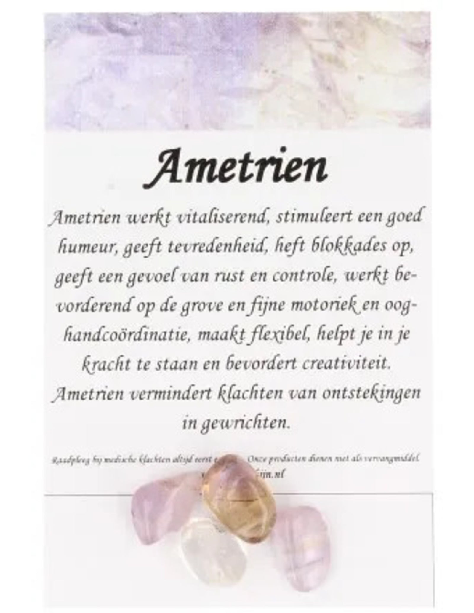 Kralen Ametrien druppel - 4 st.