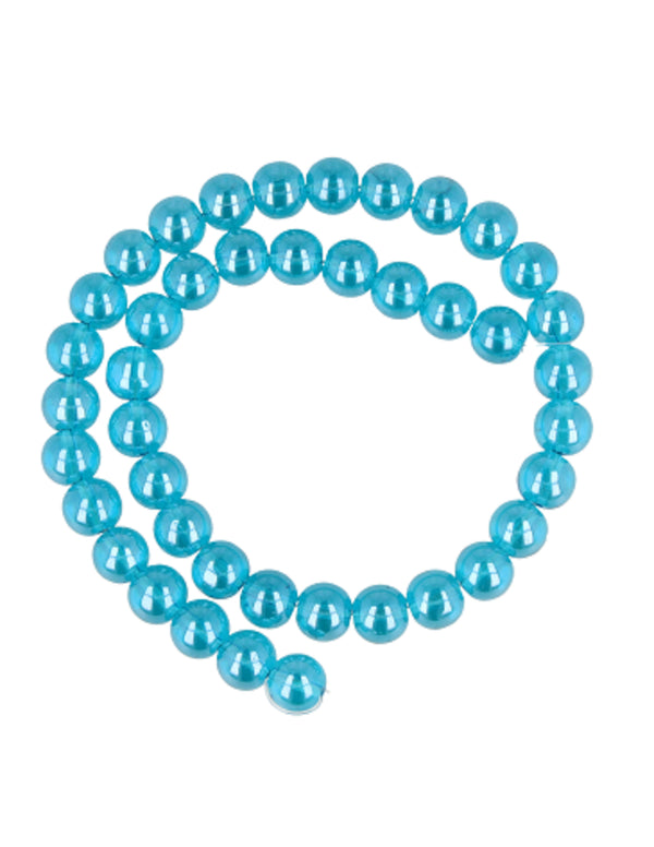 edelsteen kralen streng Aqua Aura 10 mm (gecoat)