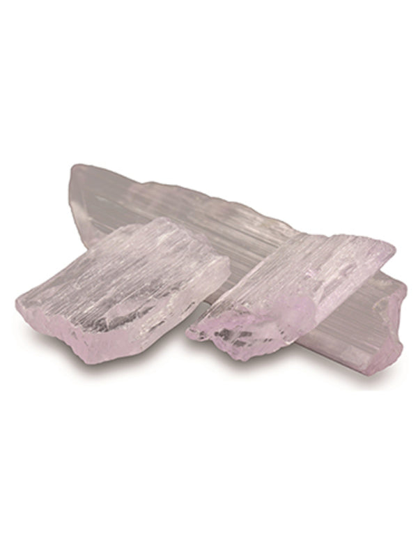 Kunziet roze ruwe edelsteen 50 gr. brokjes
