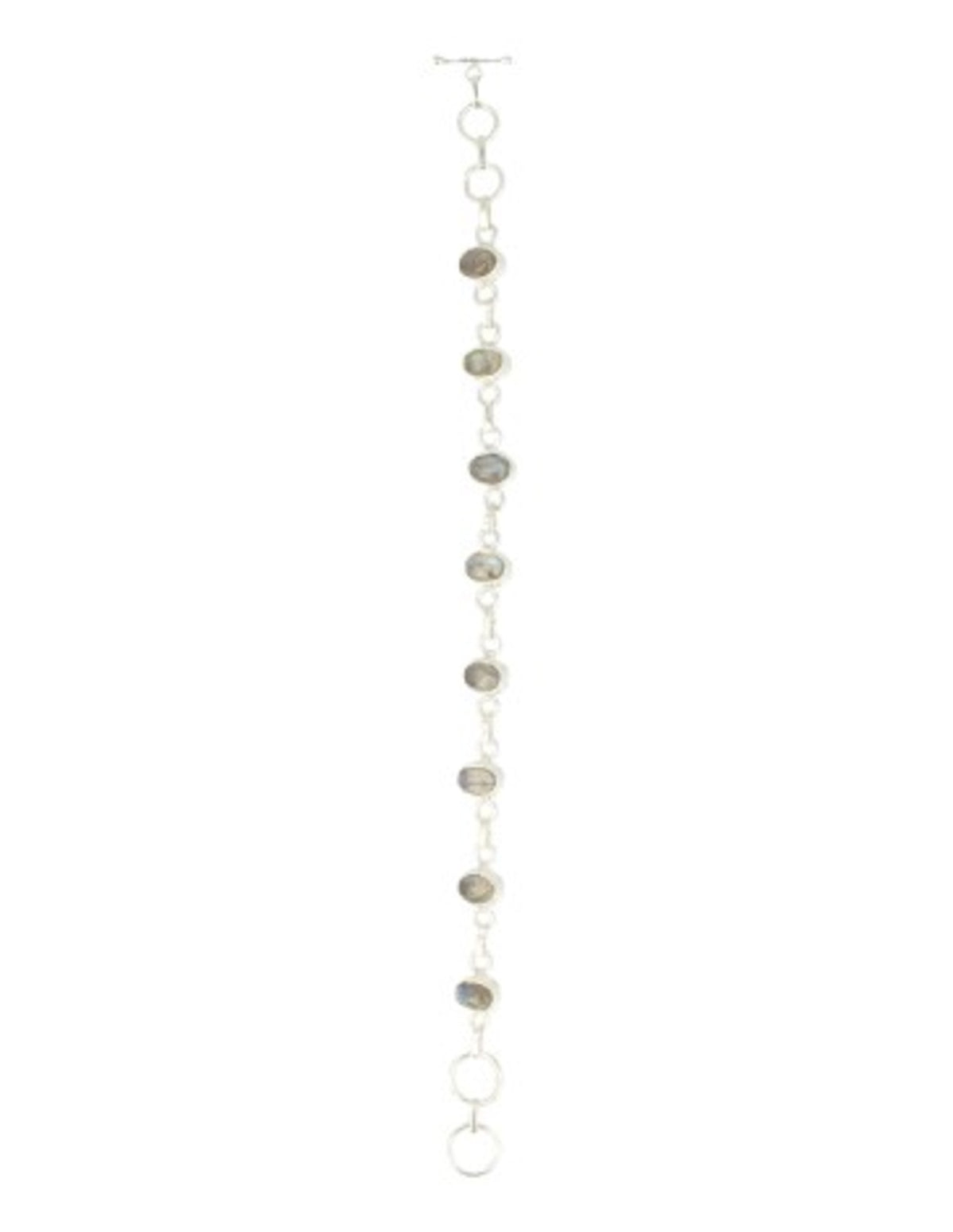Labradoriet armband zilver ovaal