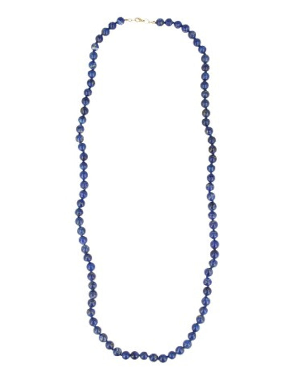 Lapis Lazuli 8mm kralen edelsteen ketting 73 cm
