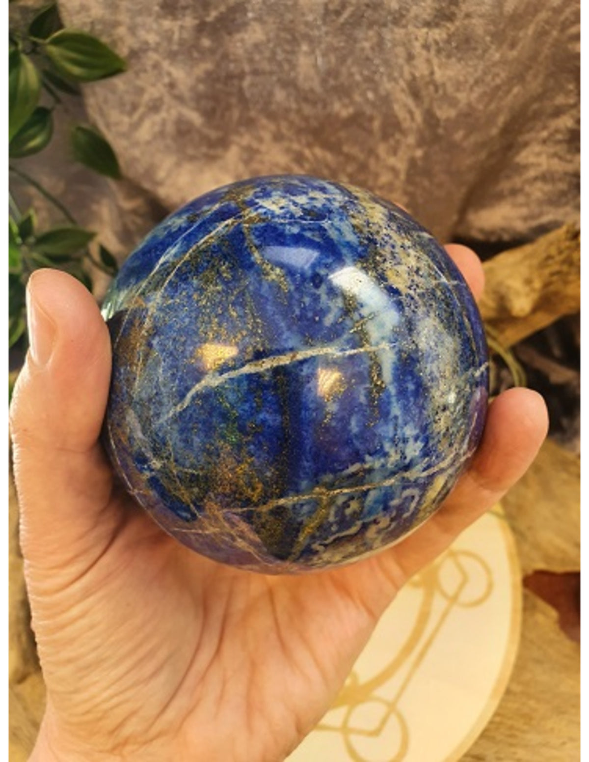 Lapis Lazuli edelsteen bol ca. 8,5 cm