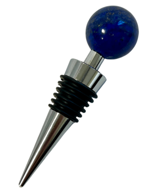 Lapis lazuli wijnstopper met bol