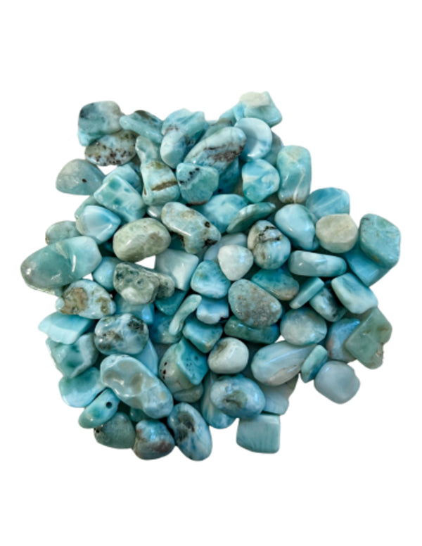Larimar A 50 gr. edelsteen trommelstenen (mt1)