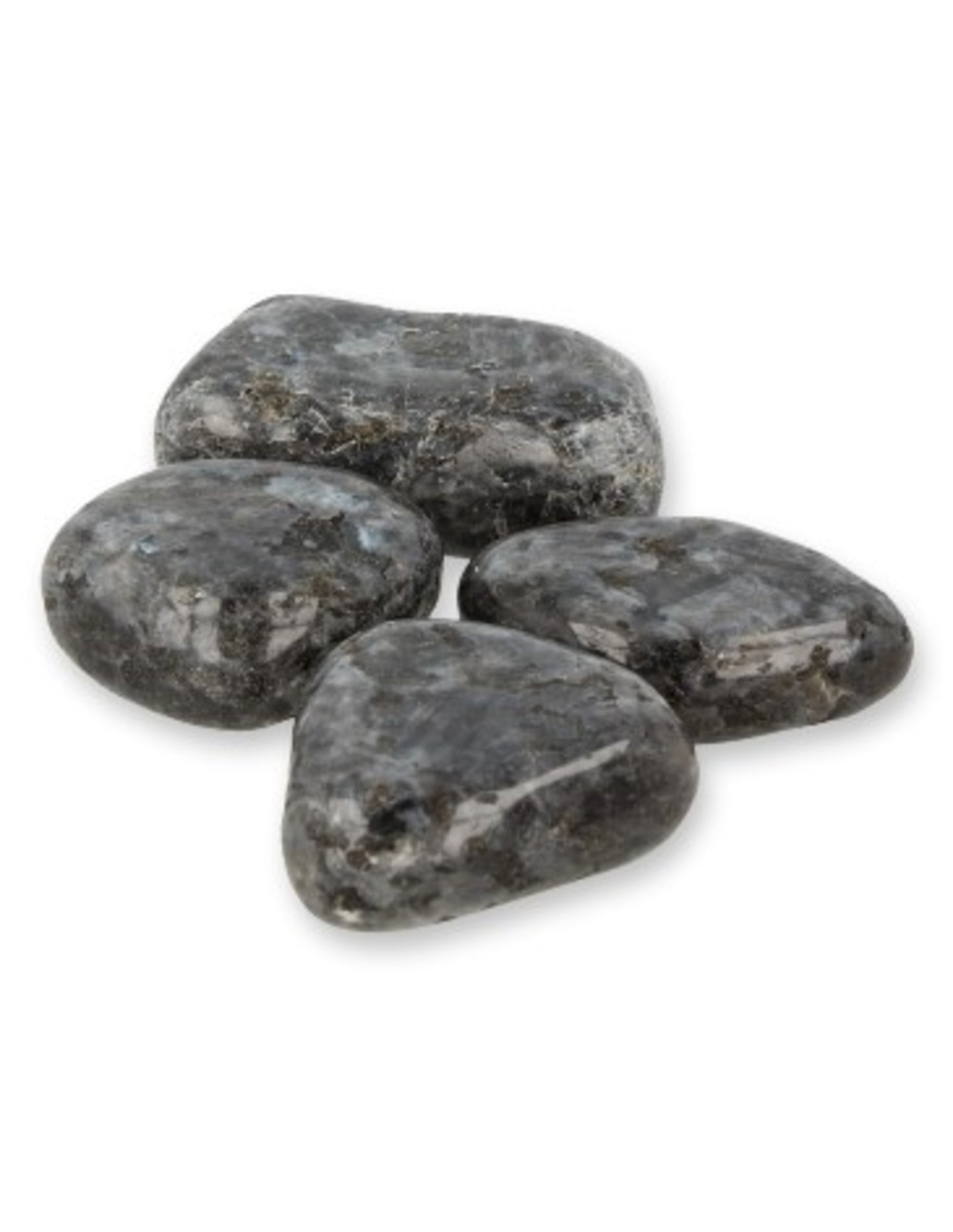 Larvikiet 250 gr. trommelstenen (mt3)