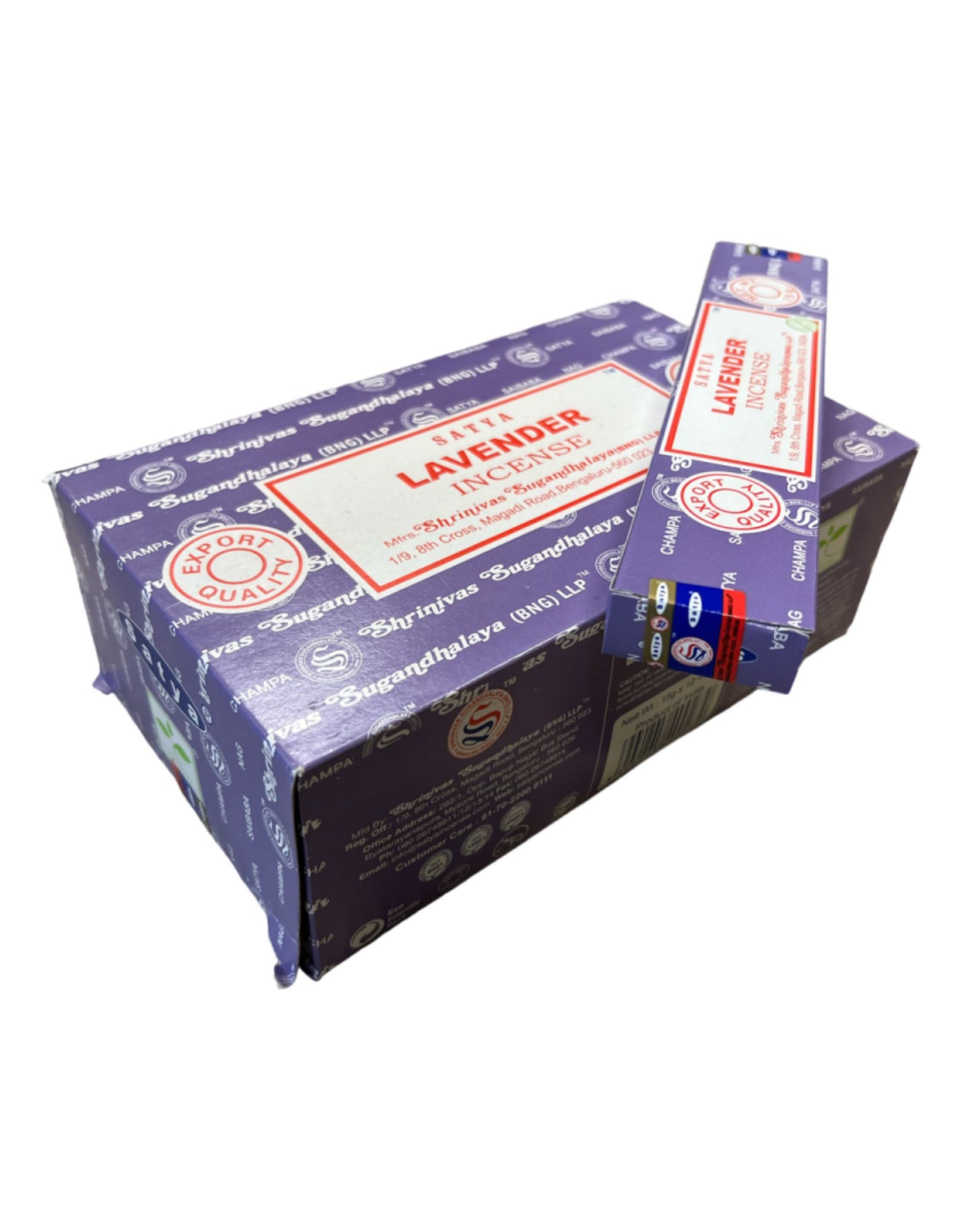 Lavender wierook 15 grams Satya - doos van 12 st.