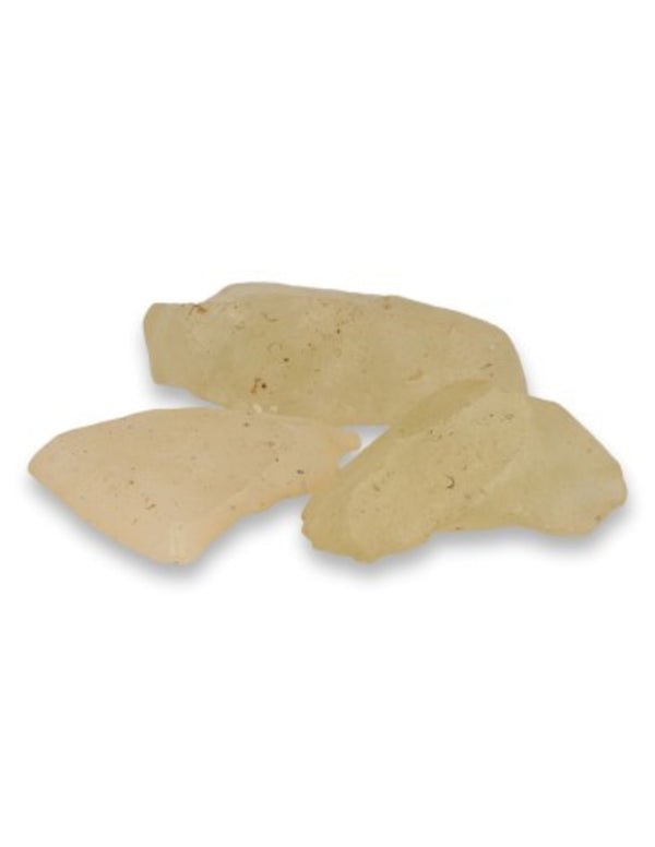 Libisch glas ruwe edelsteen 50 gr. brokjes
