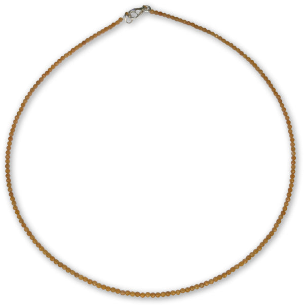 Maansteen oranje summer vibes edelsteen ketting
