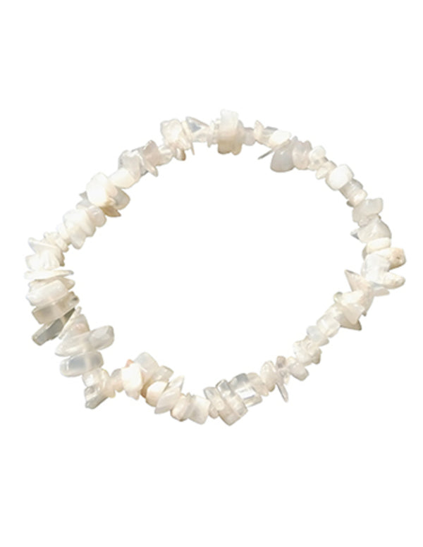 Maansteen wit edelsteen splitarmband
