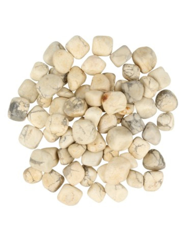 Magnesit 100 gr. Edelstein-Trommelsteine (mt1-2)